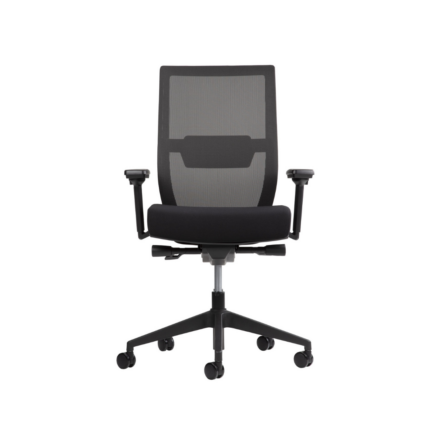 Scaun ergonomic 30.12.95, brate reglabile 2D, spatar din mesh, Mecanism Sincron